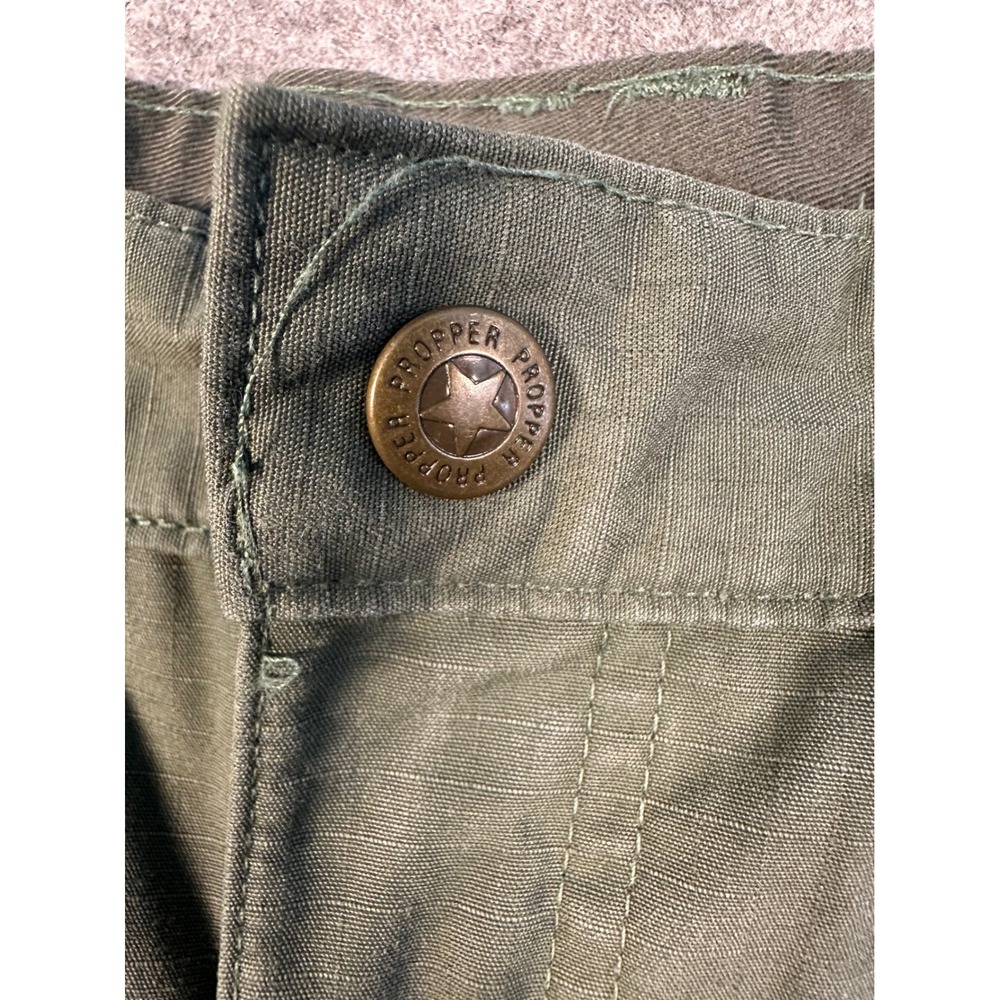 Propper Tactical Cargo Pants Mens‎ 32/34 Olive Green Ripstop Utility Trousers - Picture 3 of 9